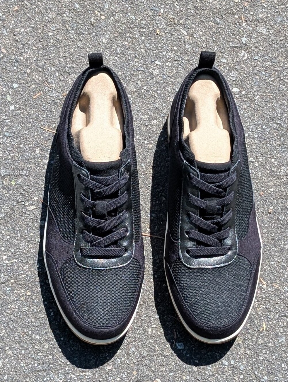 BZEES Dynamic Washable Platform Slip On Sneakers Knit Fabric (NEW)
